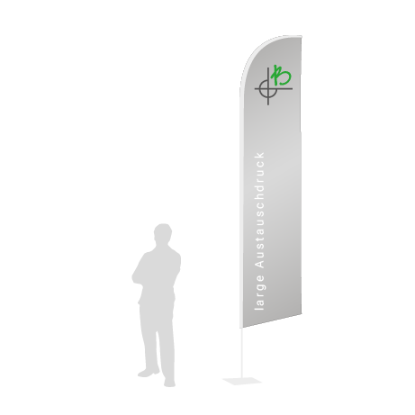 Beachflag Wind Austauschdruck | Large (400 cm) | einseitig bedruckt