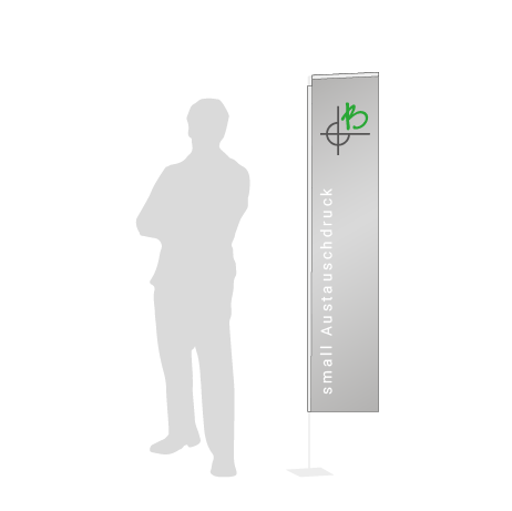 Beachflag Rechteck Austauschdruck | Small (200 cm) | einseitig bedruckt