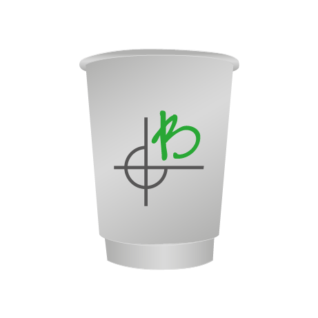 Pappbecher BIO | 400 ml doppelwandig | rundum bedruckt
