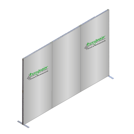 FASTFRAME™ gerade Wand | 3 Module | mit Druck