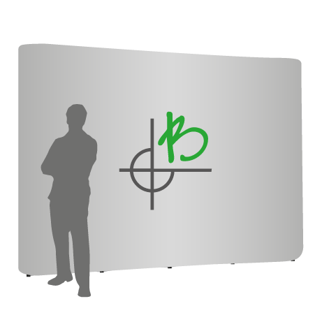 Pop-Up Faltwand | 4 x 3 Felder gerade | einseitig bedruckt